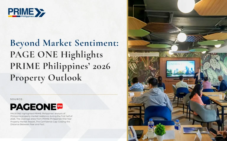 Beyond Market Sentiment: PAGEONE Highlights PRIME Philippines’ 2026 Property Outlook
